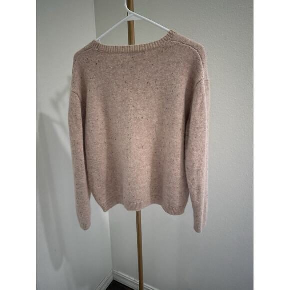 Nordstrom Signature Crew Neck Cashmere Mohair & Silk sweater Pink L - Picture 5 of 7